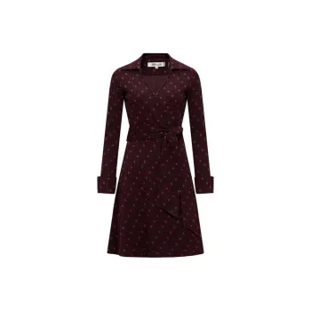 DVF Diane Von Furstenberg Geometric Print Wrap Shirt