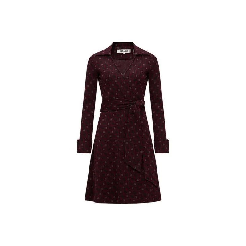DVF Diane Von Furstenberg Geometric Print Wrap Shirt-0