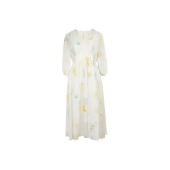 3COLOUR Long-Sleeved Dresses Women's Milk White