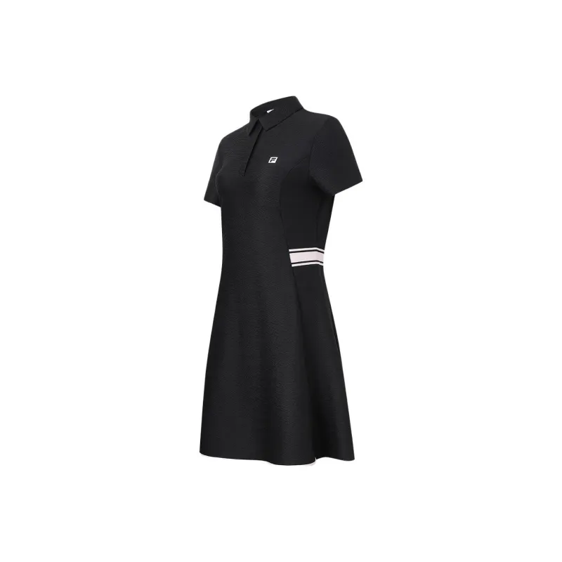 FILA Short Sleeved Dress Women's Jet Black-0