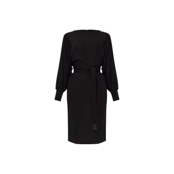 EMPORIO ARMANI Fluid Crêpe Dress With Belt