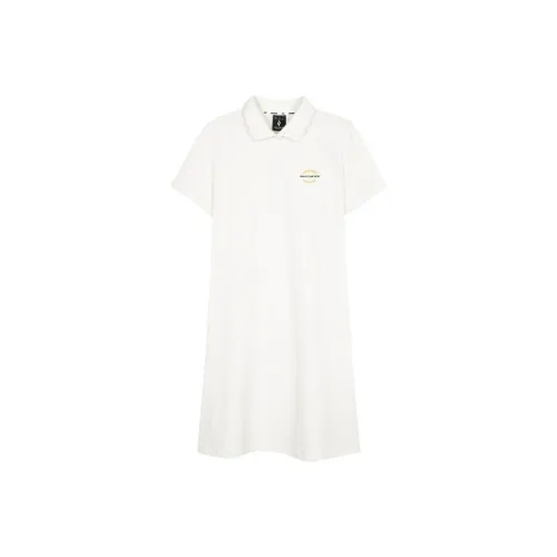 Skechers Short Sleeved Dresses Women's Marshmallow White