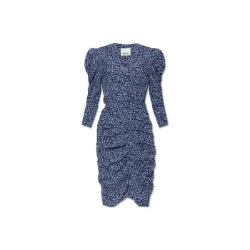 ISABEL MARANT Runch Detailed Puff-Sleeve Dress