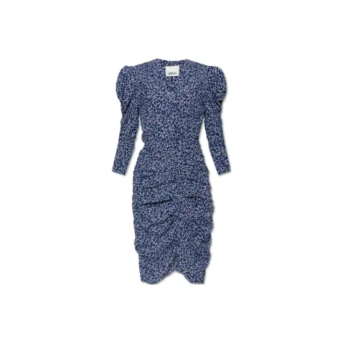 ISABEL MARANT Runch Detailed Puff Sleeve Dress