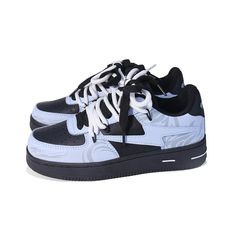 BPLB Low Top Skateboard Shoes Unisex Snake Shadow-2