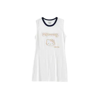Hello Kitty X MOUSSY Hello Kitty Co-brand Sleeveless Dresses Women's White