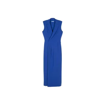 Patrizia Pepe Notched lapel Midi Dress