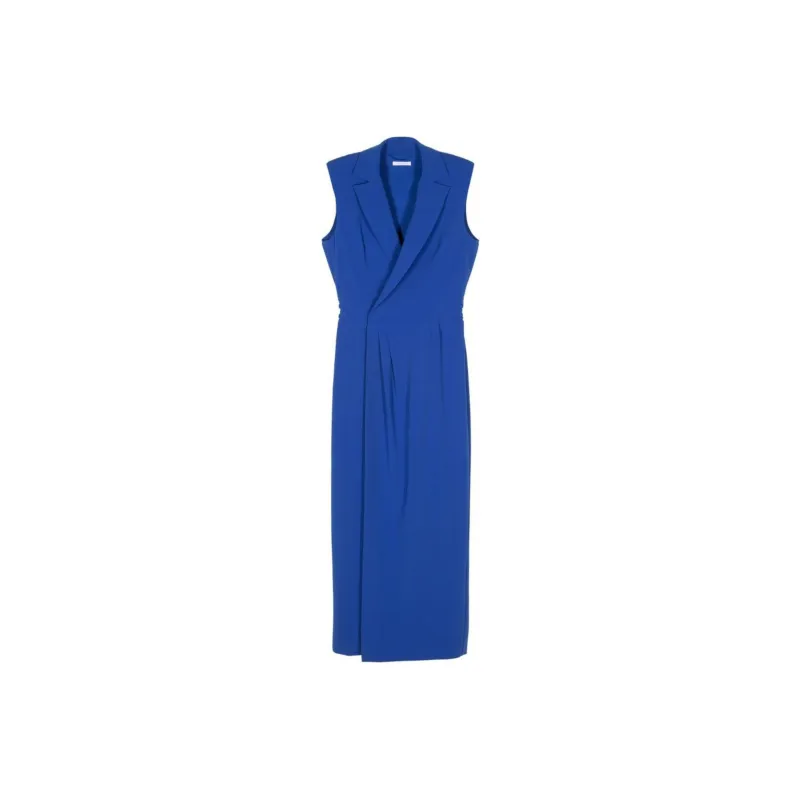 Patrizia Pepe Notched lapel Midi Dress-0