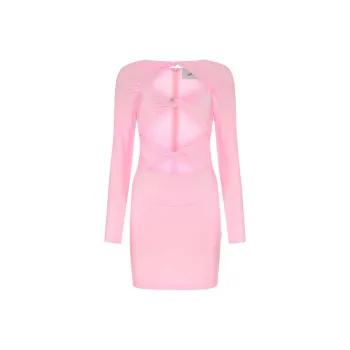 COPERNI Cut Out Jersey Dress 'Light Pink'