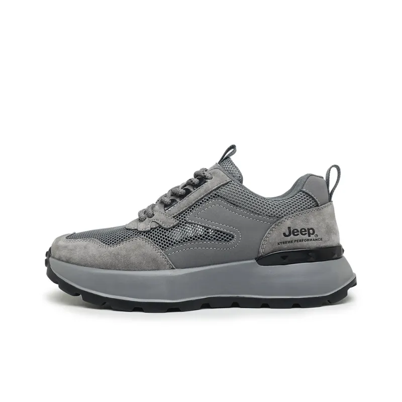 Jeep Casual Shoes Unisex Low Top Gray Blue/Ink Blue/Sand-5
