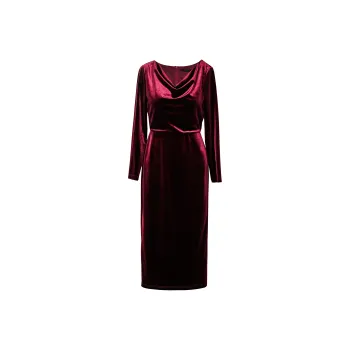 ROEYSHOUSE Long Sleeved Dress Women's Ancora Red
