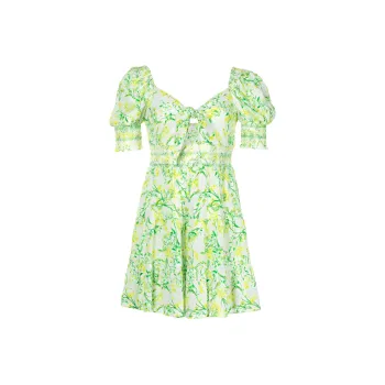 ALICE+OLIVIA FW23 Short-Sleeved Dresses Women's Green