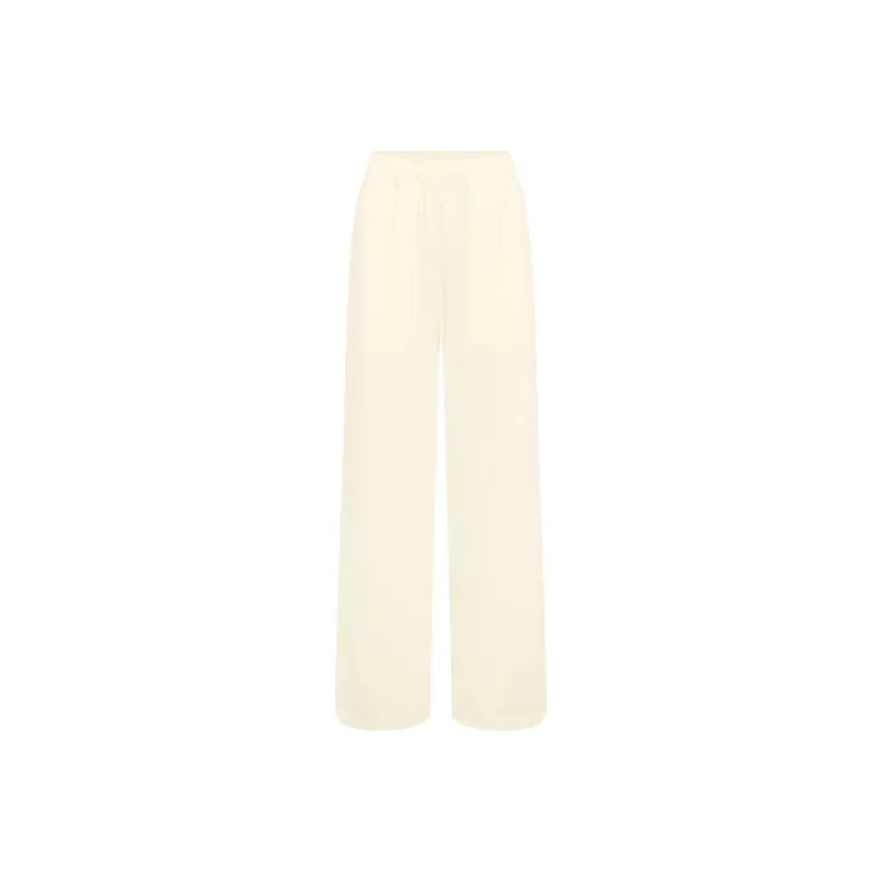 WITH JEAN SS25 Freddie Track Pant Knitted Sweatpants Women's Cream-0