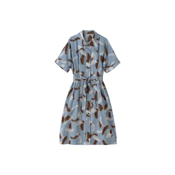 To The West Short Sleeved Dresses Women's Blue Dreams