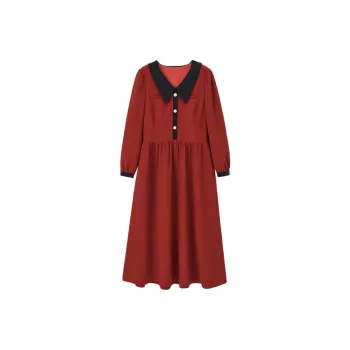 Dme Long Sleeved Dresses Women's Cherry Red