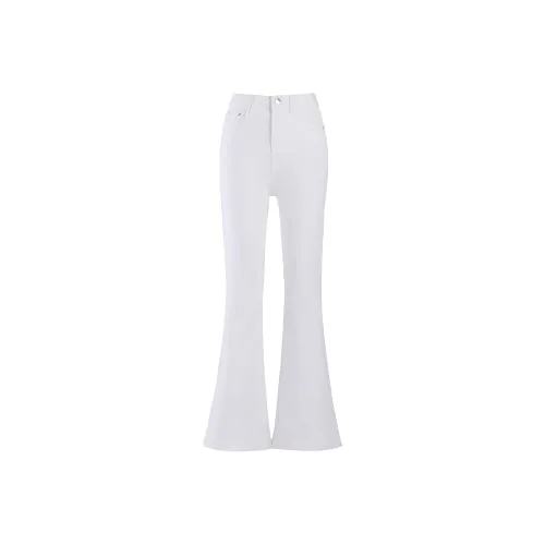 Mu Xiao Xin Jeans Women's White