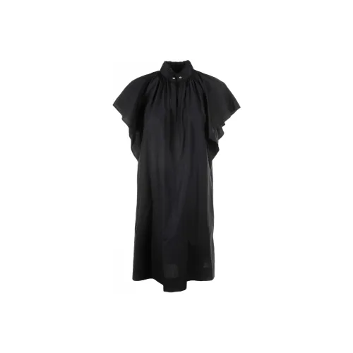MaxMara Ruffled Short Sleeved Dress