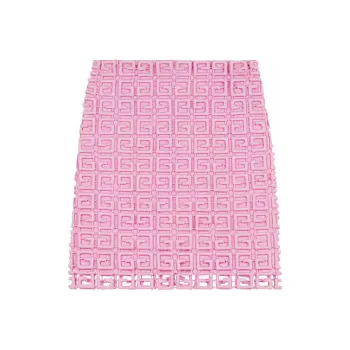Givenchy 4G Guipure Lace Skirt 'Pink'
