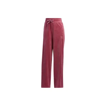 Adidas Originals Knitted Sweatpants Japan Version Women's Dark Reddish Purple