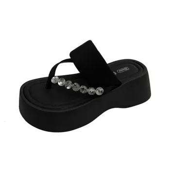 CZRSK Quiet Abrasion Resistant Slip Resistant Flip Flops Women's