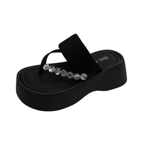 CZRSK Quiet Abrasion Resistant Slip Resistant Flip Flops Women's