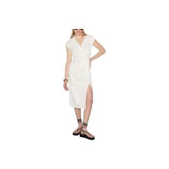 FRAME SS23 Short Sleeved Dress Women's White