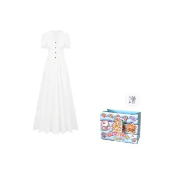 WOWI KCKS Short Sleeved Dress Women's White