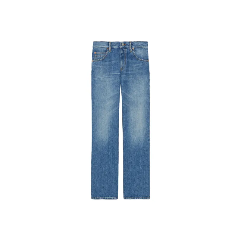 GUCCI Horsebit Denim Pants-0