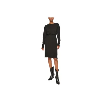 ARMANI EXCHANGEAE Long Sleeved Dress Women's Black