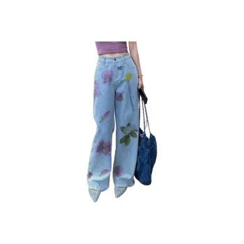 Wbwq Jeans Women's Light Blue Print