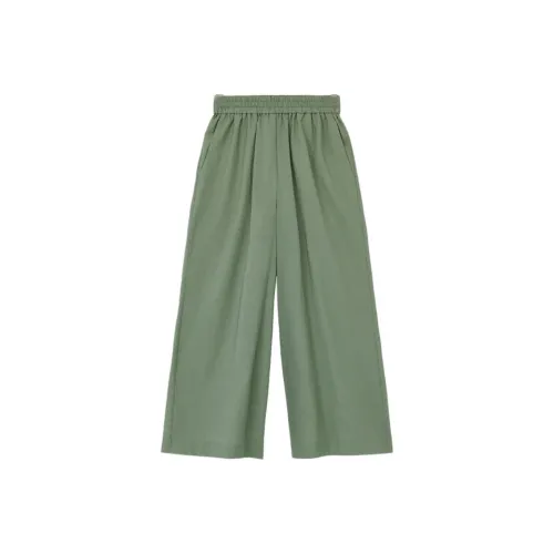 LOEWE Paula's Ibiza Casual Pants Women's Gray Green
