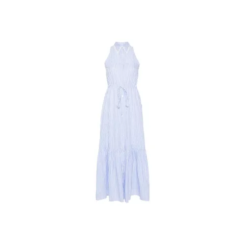 MC2 Saint Barth Ida Striped Tied-Waist Flared Dress