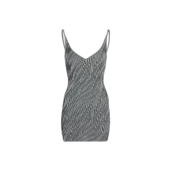 Jacquemus Knit Mini Tank Dress 'Zebra'