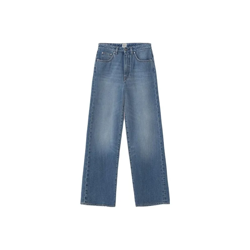 TOTEME Cropped Wide leg Jeans-0