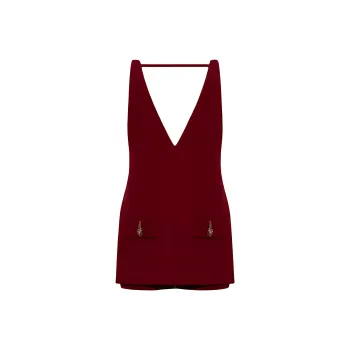 GUCCI Casual Shorts Women's Burgundy