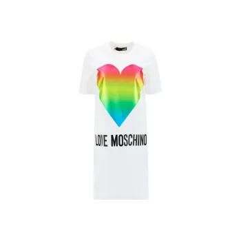 LOVE MOSCHINO Short Sleeved Dresses Women's White