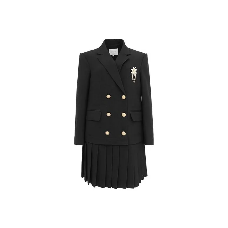 LOFT SHINE Long-Sleeved Dresses Women's Black-0
