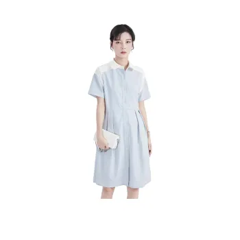 Gui'er Short-Sleeved Dresses Women's Blue