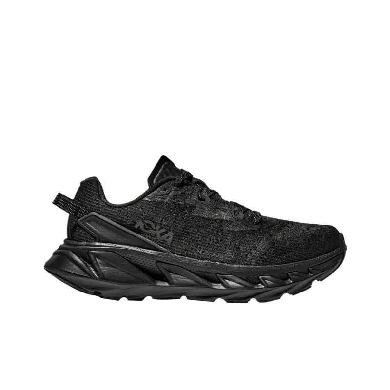 HOKA ONE ONE Elevon 2 Cushioning Slip Resistant Low Top Running Shoes Unisex Black-1