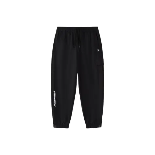 FILA FUSION Knitted Sweatpants Women's Jet Black