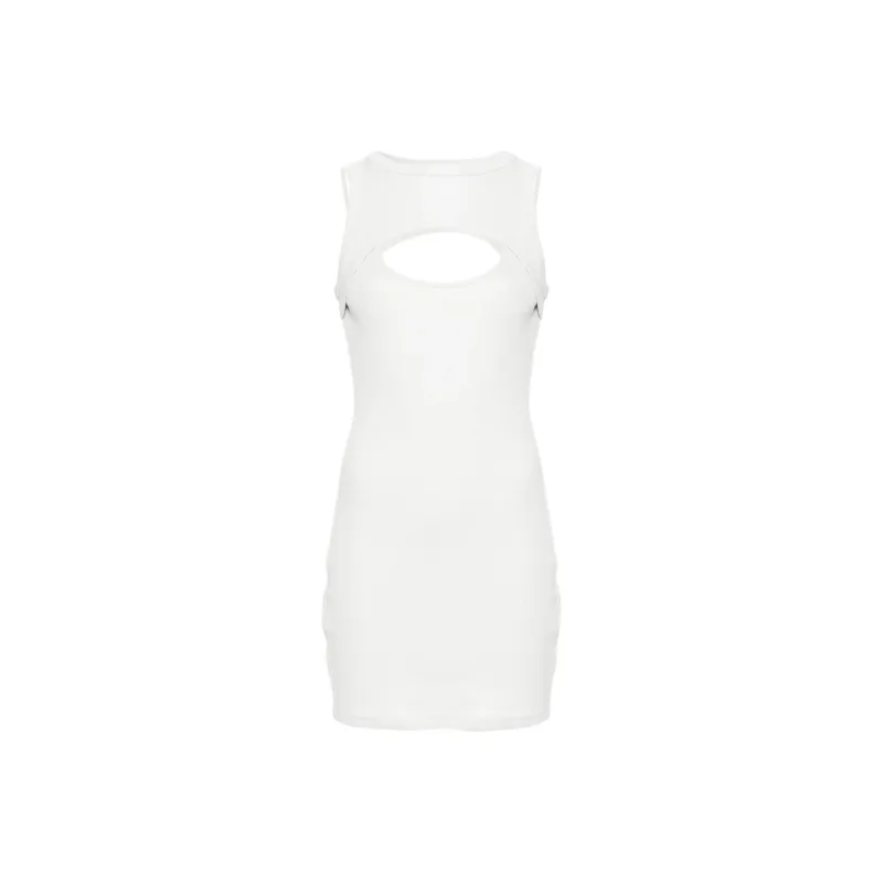 OFF WHITE Cut out Ribbed knit Dress-0