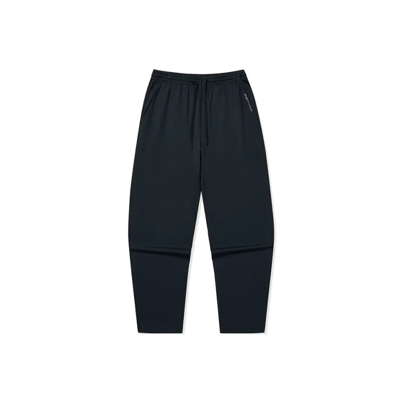 Erke Knitted Sports Pants Women's Jet Black-0