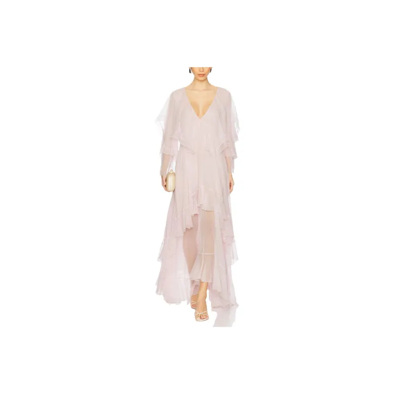 LOVESHACKFANCY Long-Sleeved Dresses Women's Pink-0