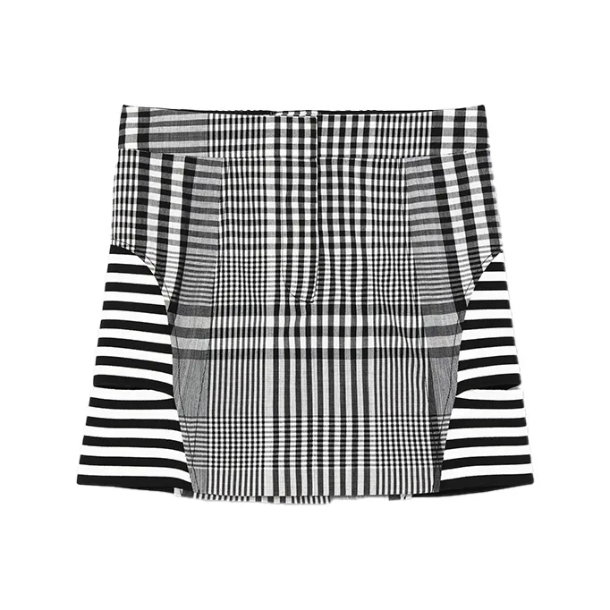 Burberry Leather Short Skirts Women's Black-0