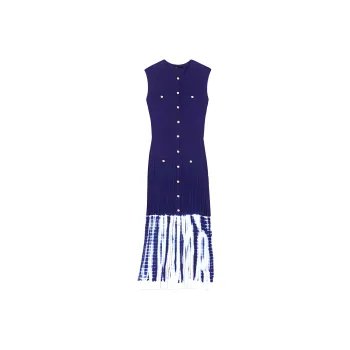 Maje Tie dye Ribbed Maxi Dress