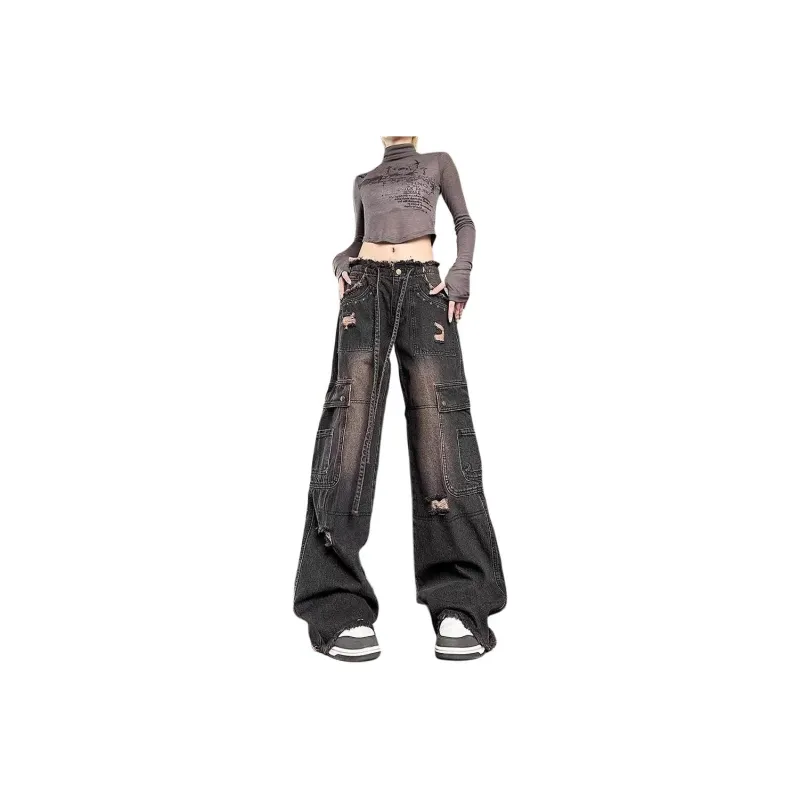 NHZN Jeans Women's Washed Black-0