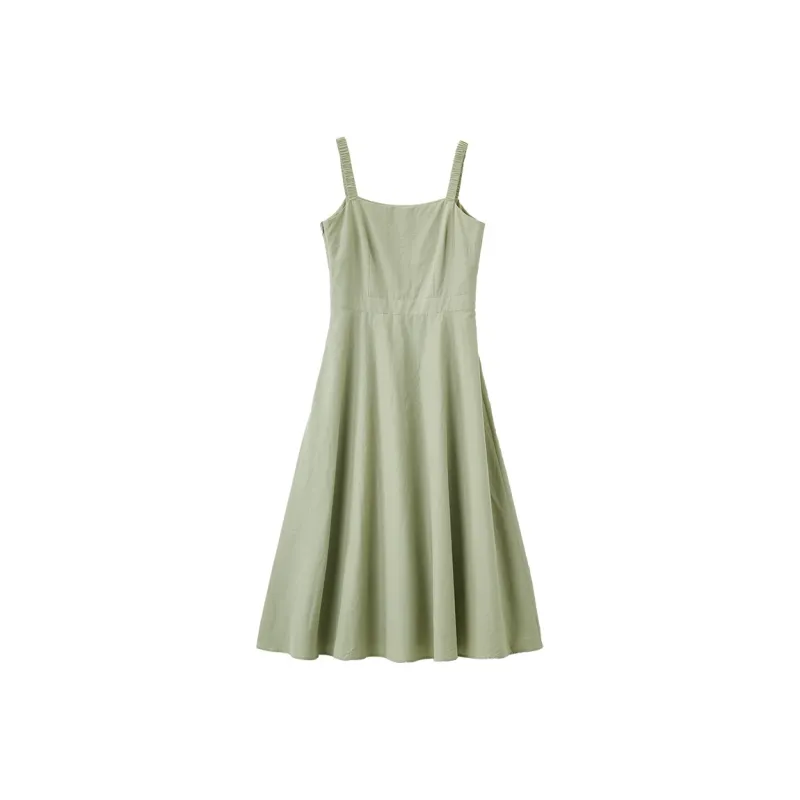 XIANGYING Slip Dresses Women's Fruit Green-0