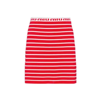 MIU MIU SS22 Casual Short Skirts Women's Red