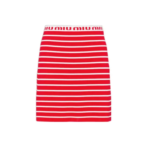 MIU MIU SS22 Casual Short Skirts Women's Red