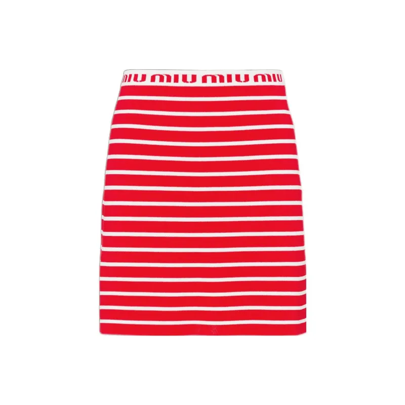MIU MIU SS22 Casual Short Skirts Women's Red-0
